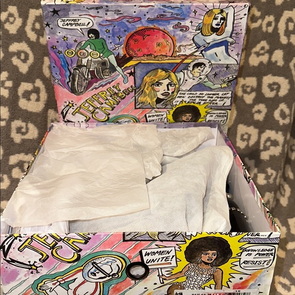 Jefffrey Campbell Raylan-ST Heeled Boots in Black & Sliver 😍 New & Never Worn 😍😍 - Picture 16 of 17